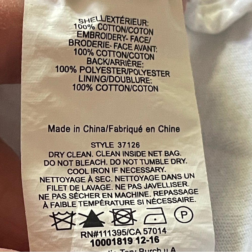 Tory Burch Mariana Top in White Size XL - Picture 13 of 16